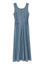 Load image into Gallery viewer, Denim Dress with Open Back
