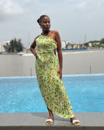 Load image into Gallery viewer, Asymetric Midi Dress