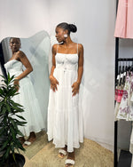 Load image into Gallery viewer, Gathered Midi Dress