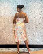 Load image into Gallery viewer, Tie-Dye Midi Satin Dress