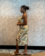 Load image into Gallery viewer, Tie-Dye Midi Satin Dress