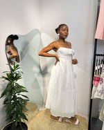 Load image into Gallery viewer, Gathered Midi Dress