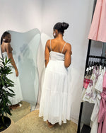 Load image into Gallery viewer, Gathered Midi Dress