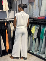 Load image into Gallery viewer, Linen Set of Cropped Waistcoat & Trouser
