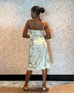 Load image into Gallery viewer, Tie-Dye Midi Satin Dress