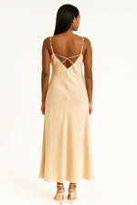 Load image into Gallery viewer, Satin Midi Dress