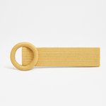 Load image into Gallery viewer, Raffia Belt with Round Buckle