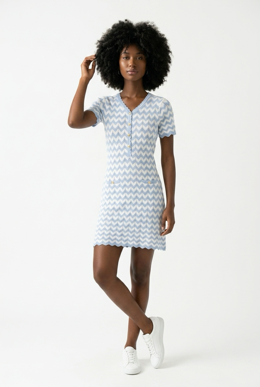 zigzag knit dress Mini – Saskia Bandage Knit Dress YGroup_alicelongsheathdress Dont miss out on Size:Only Available in Store