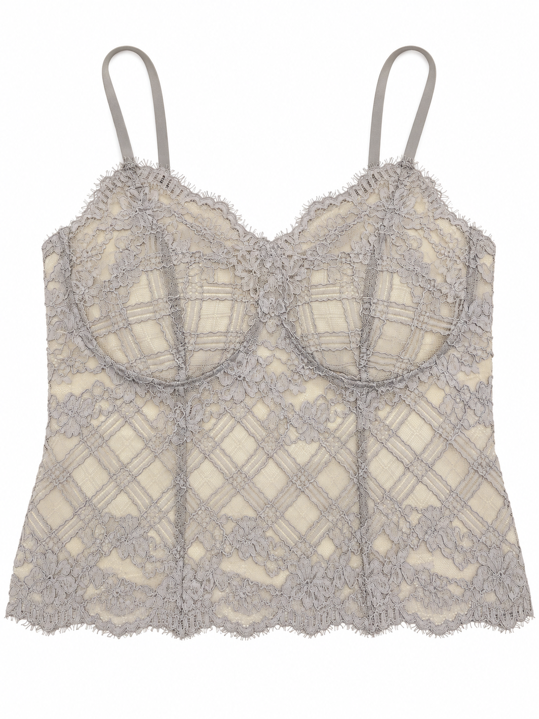 Floral Lace Corset Bra