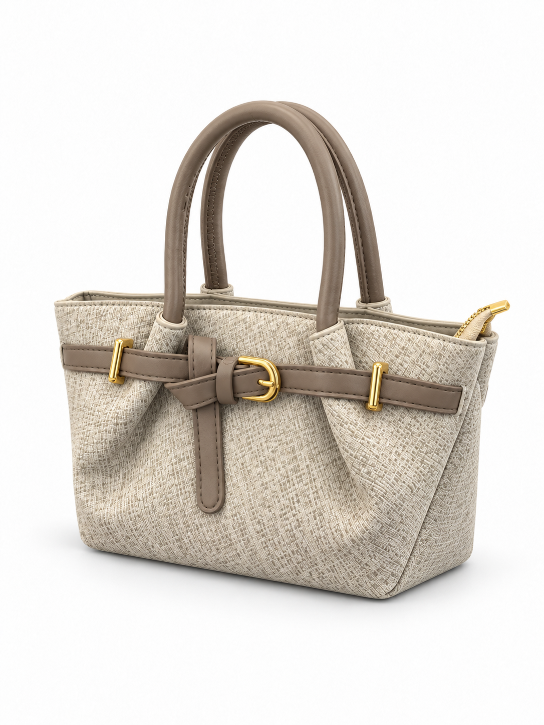 Belt Detail Mini Tote Bag