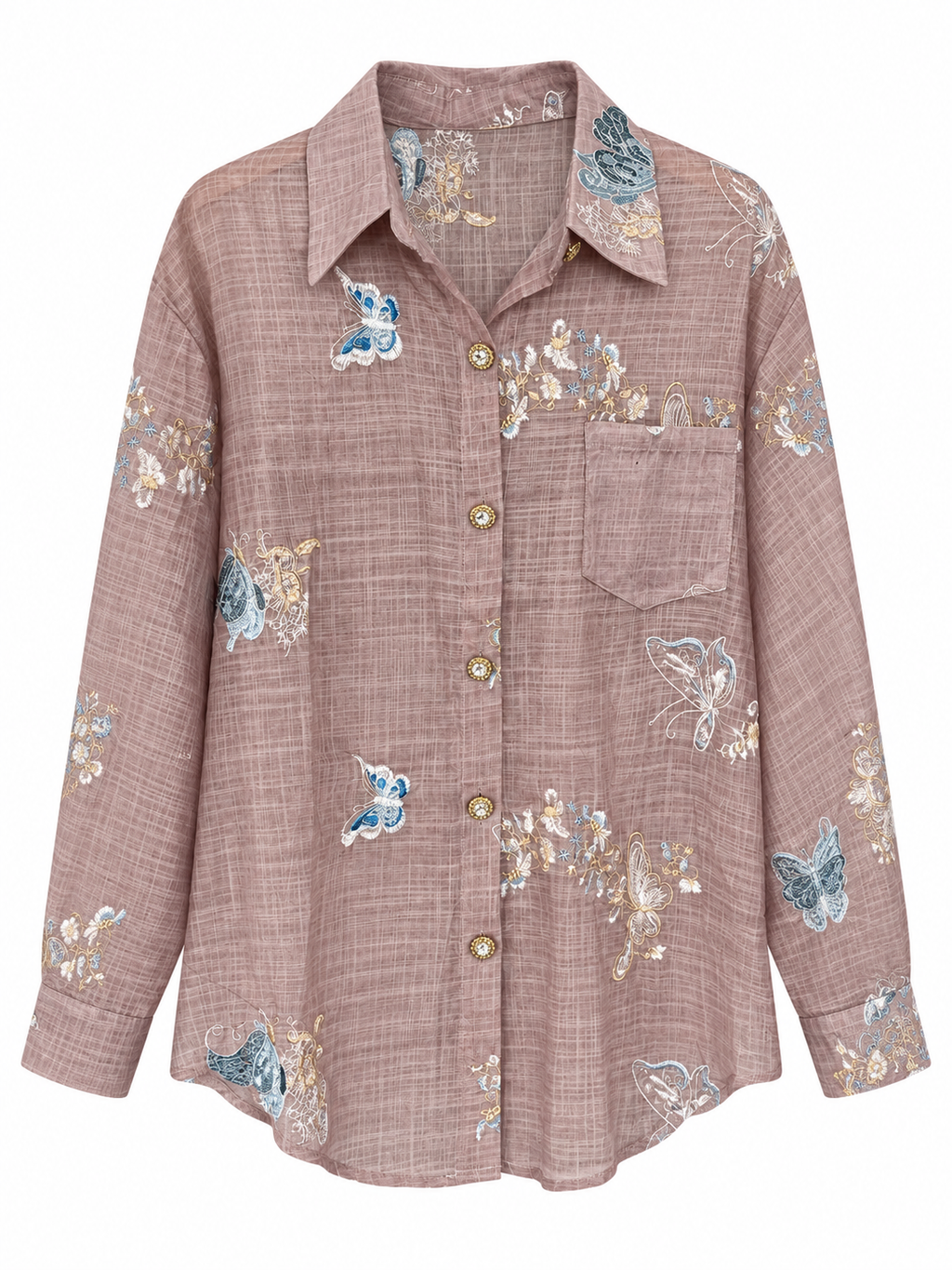 Co-Ord Set of Embroidered Shirt & Short