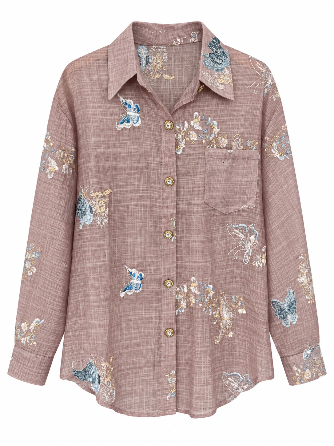 Co-Ord Set of Embroidered Shirt & Short