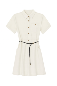 Buttoned Mini Dress