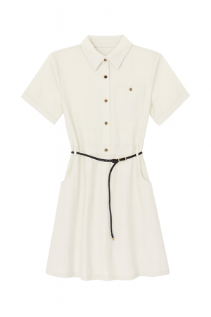 Buttoned Mini Dress