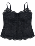 Floral Lace Corset Bra