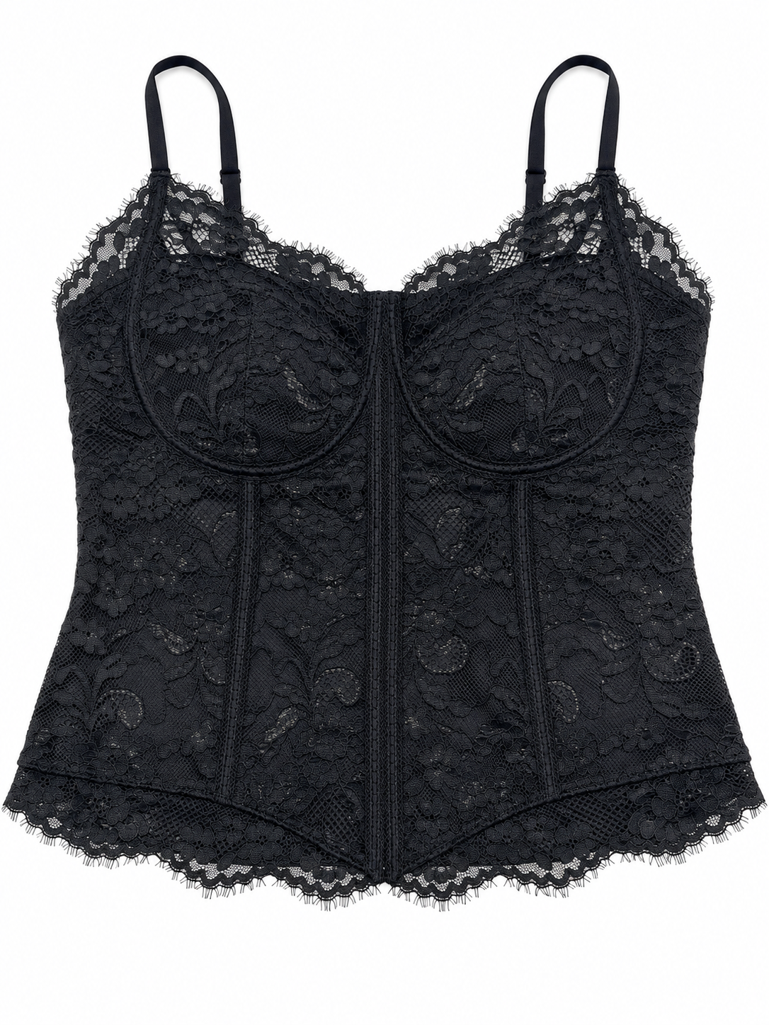 Floral Lace Corset Bra