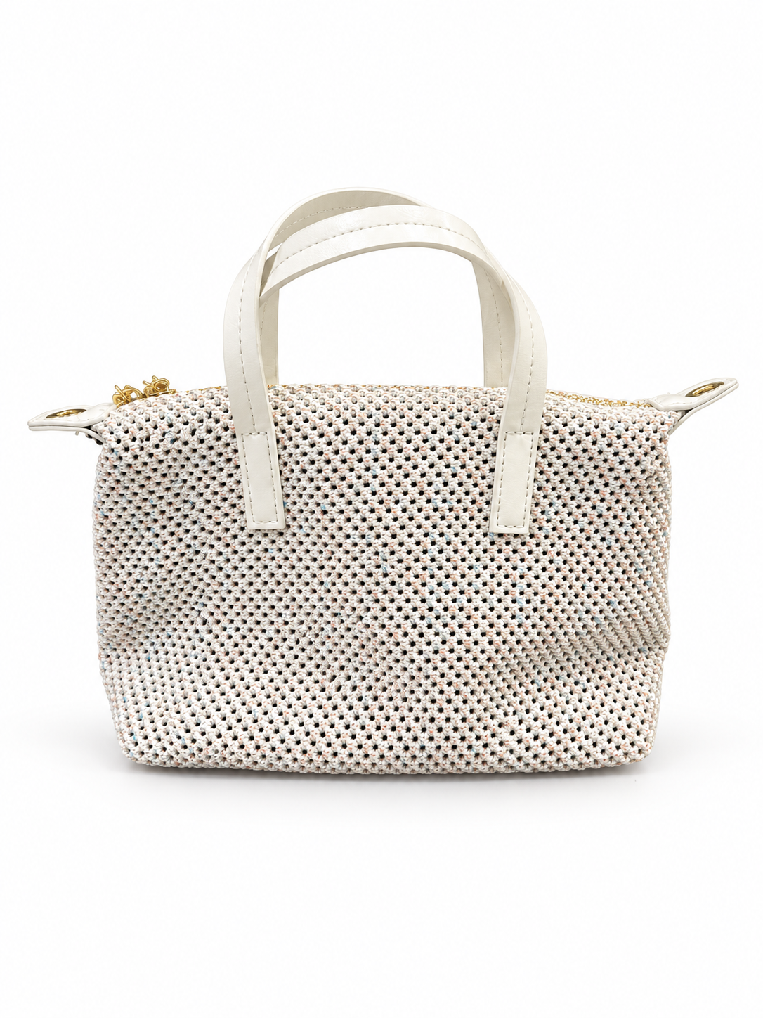 Natural Woven Mini Tote Bag