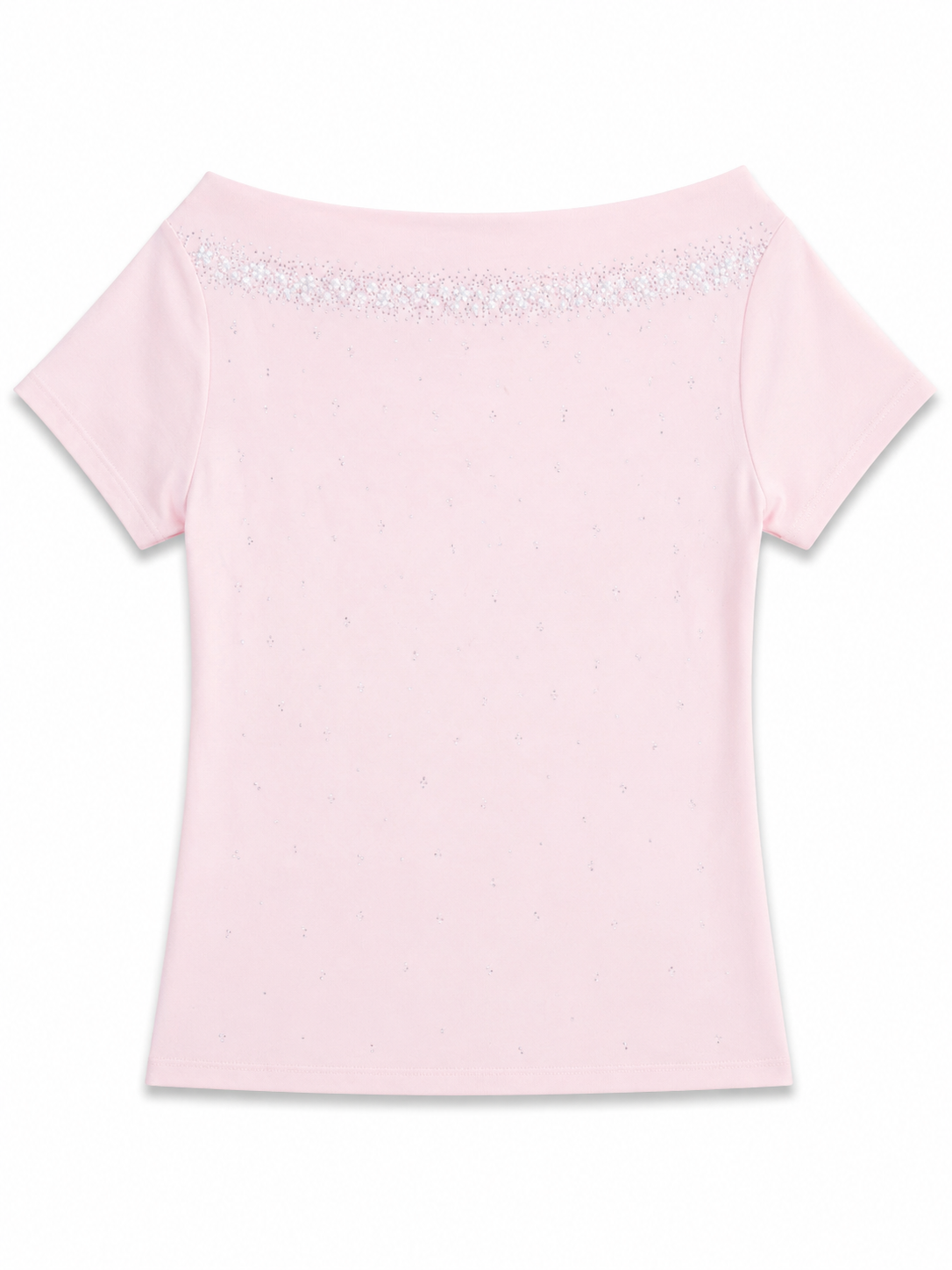 Pearl Glow Off-Shoulder Top