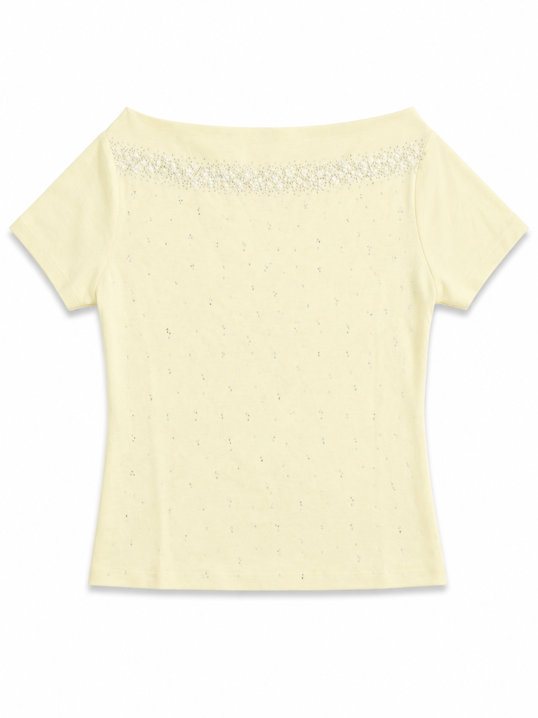 Pearl Glow Off-Shoulder Top
