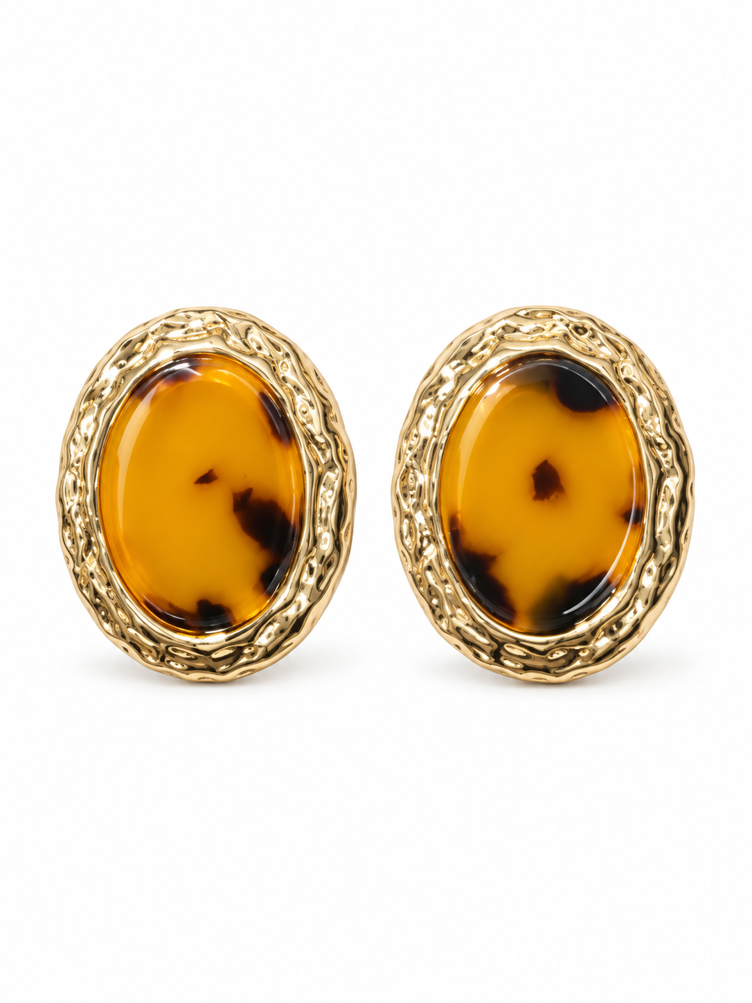 Oval Stud Earrings