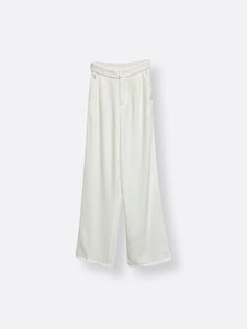 Straight fir Trousers with Elastic Waist