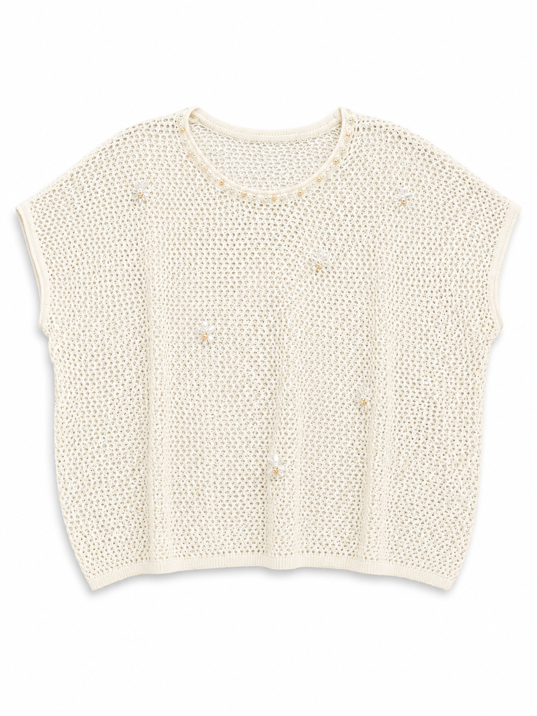 Floral Crochet Knit Top