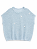 Floral Crochet Knit Top