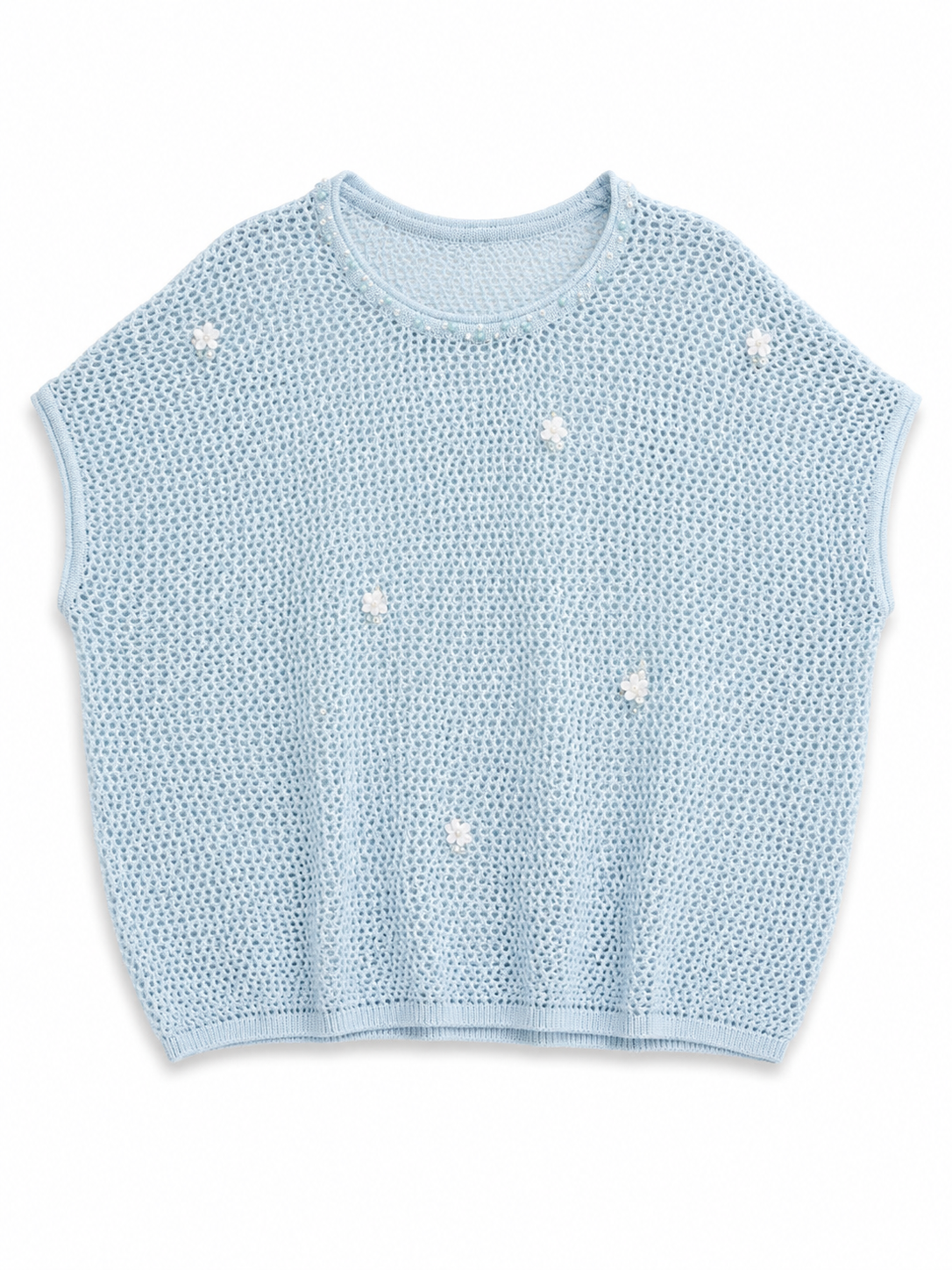 Floral Crochet Knit Top