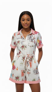 Floral Print Playsuit