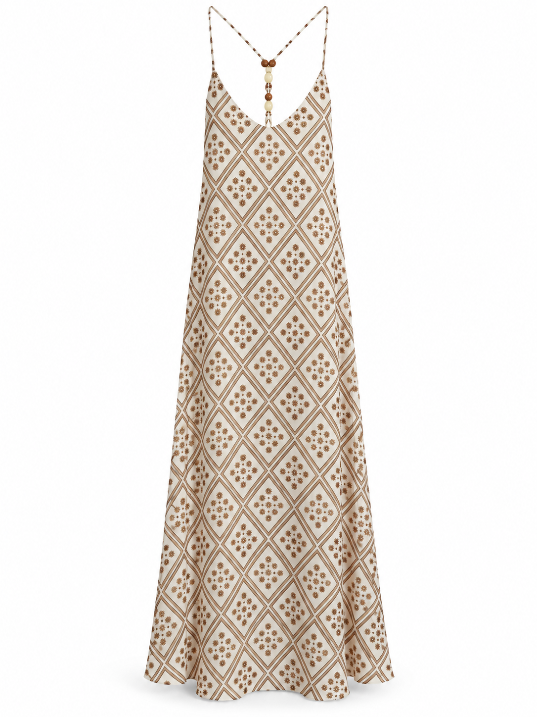 Diamond Print Maxi Dress