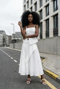 Asymmetric Co-Ord Set of Top & Skirt