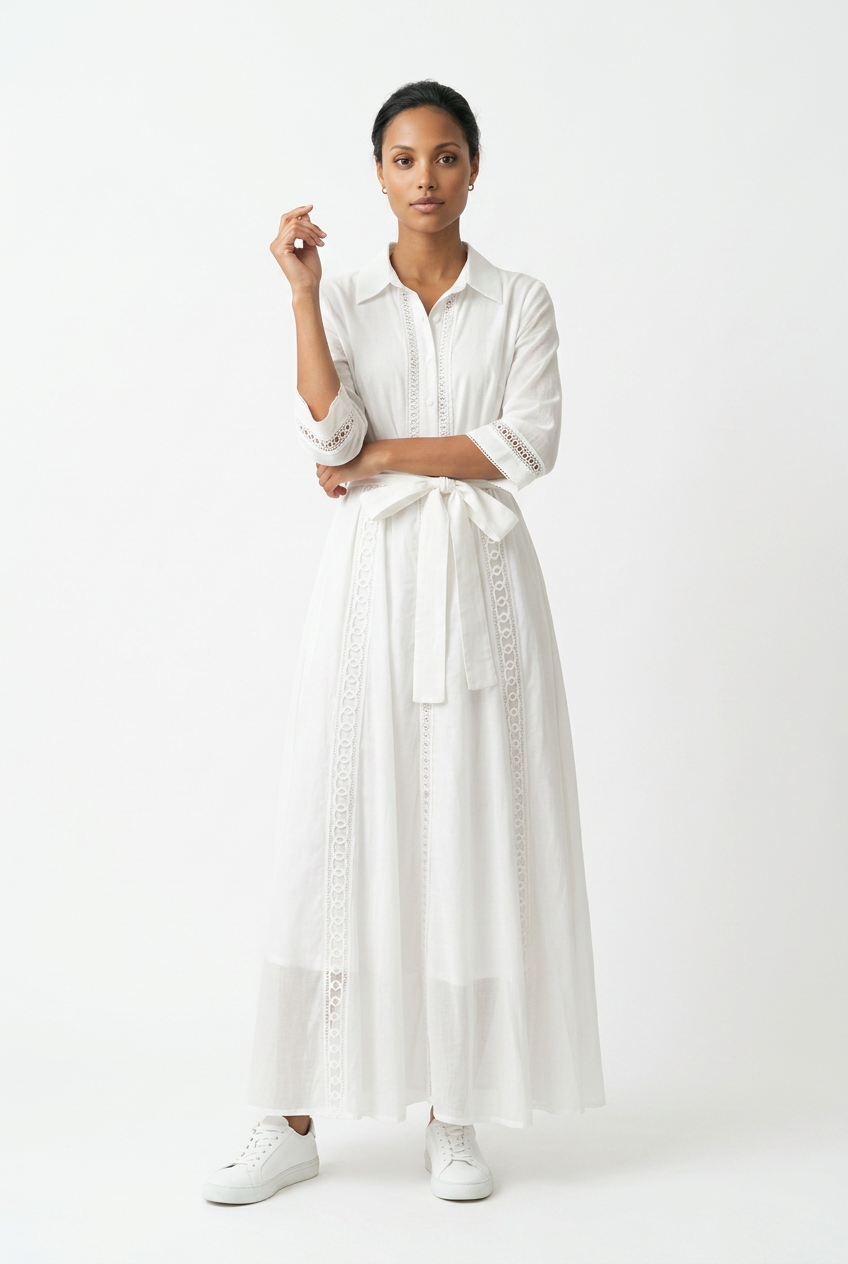 Lace Detail Maxi Dress