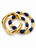 Navy & Gold Bracelet Trio