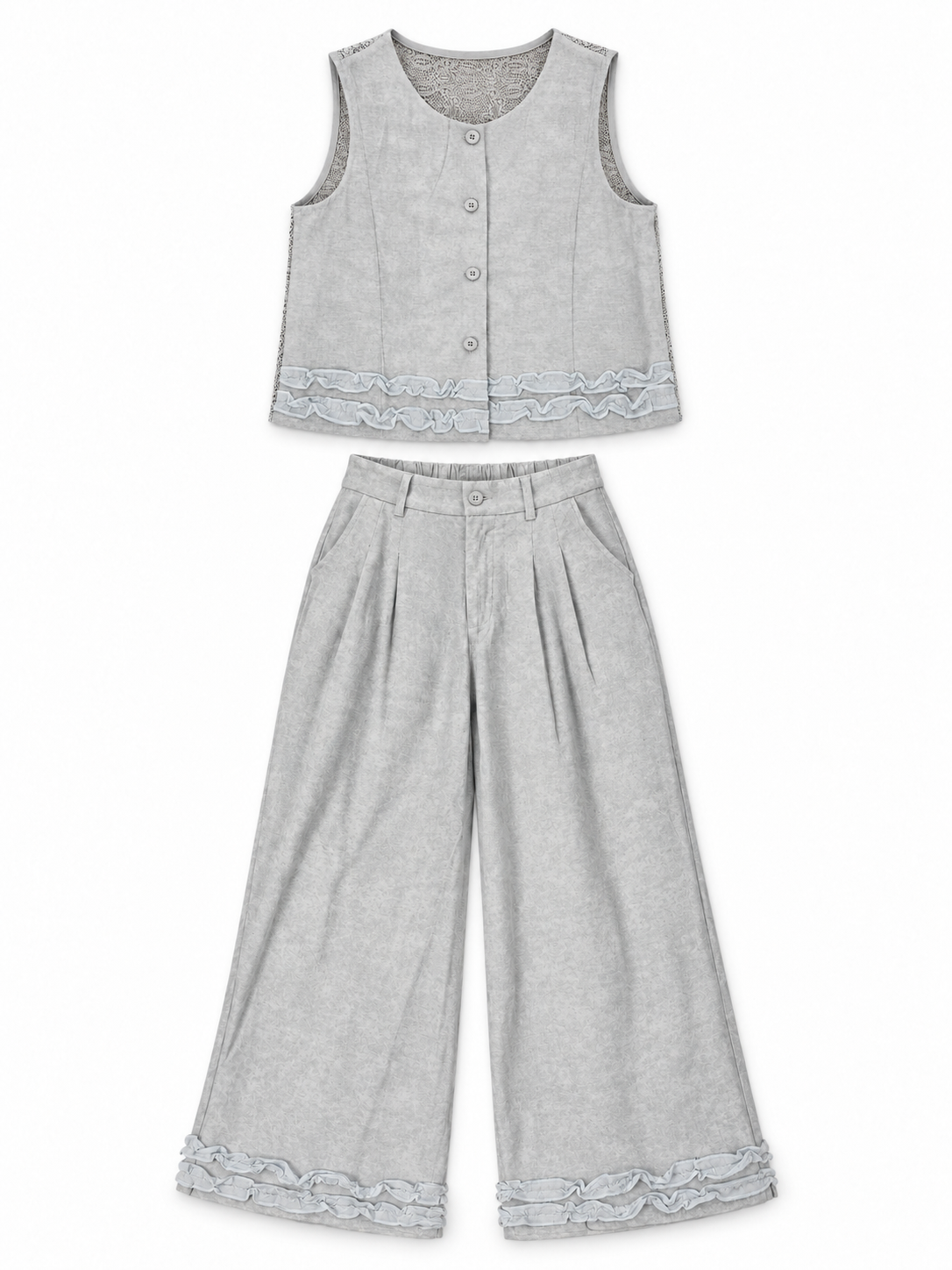 Lace & Ruffle Co-Ord Set