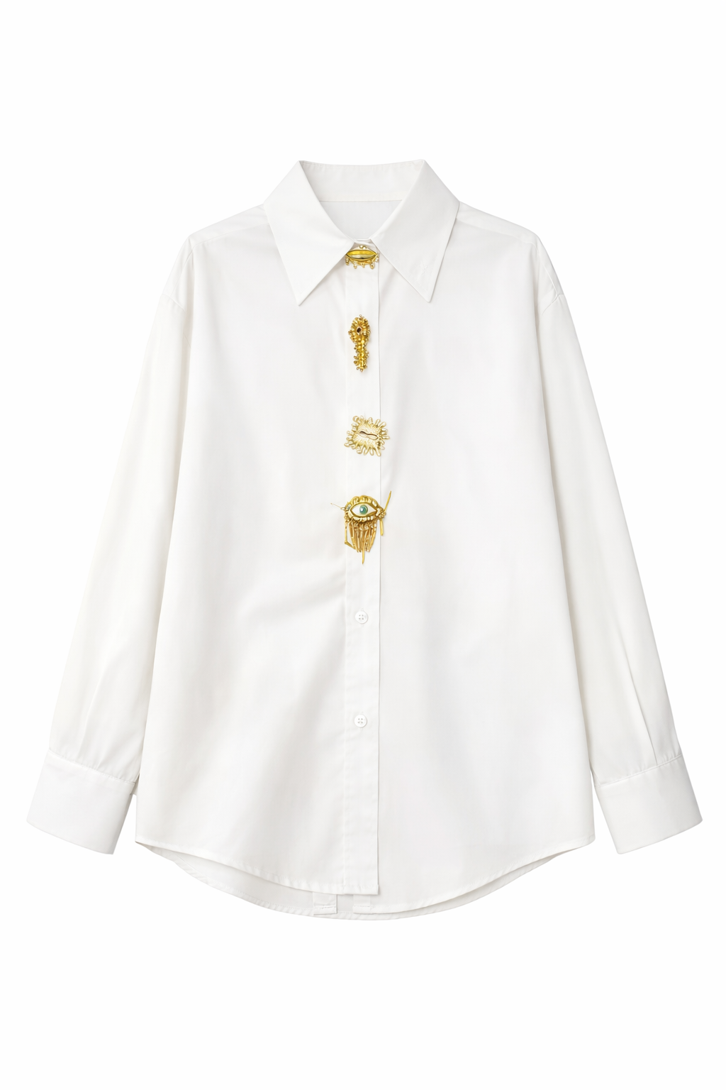 Gold Accent Long Sleeve Shirt