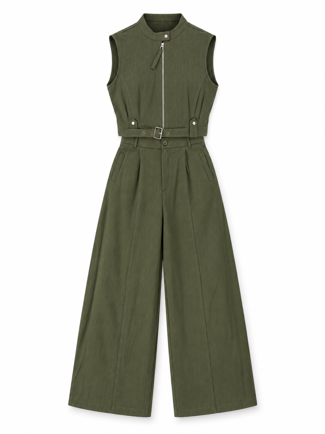 Belted Zip-Up Co-Ord Set