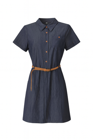 Buttoned Mini Dress