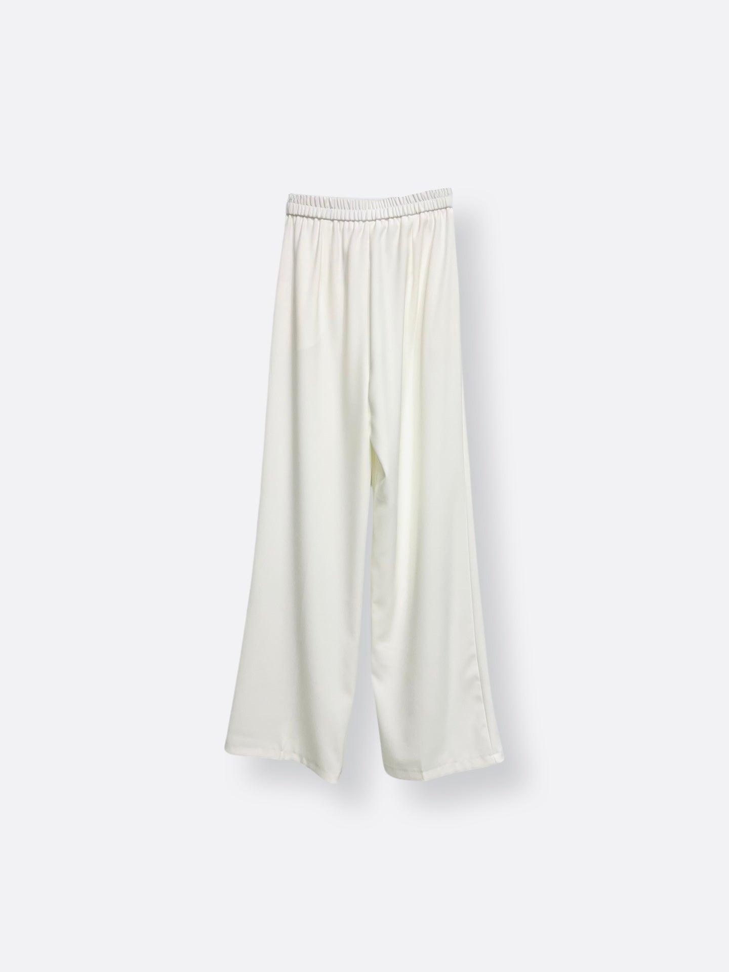 Straight fir Trousers with Elastic Waist