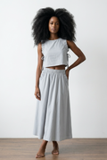 Ruffle Trim Top & Maxi Skirt Co-Ord Set