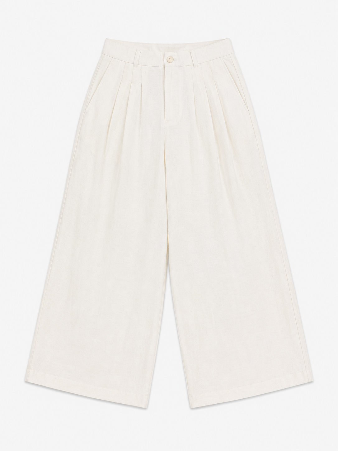 Pleated Linen Trousers