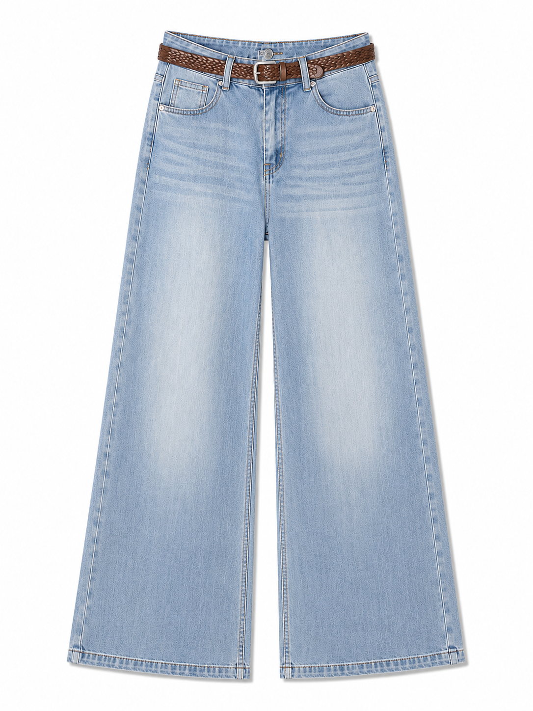 Light Wash Wide Leg Jeans