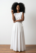 Ruffle Trim Top & Maxi Skirt Co-Ord Set