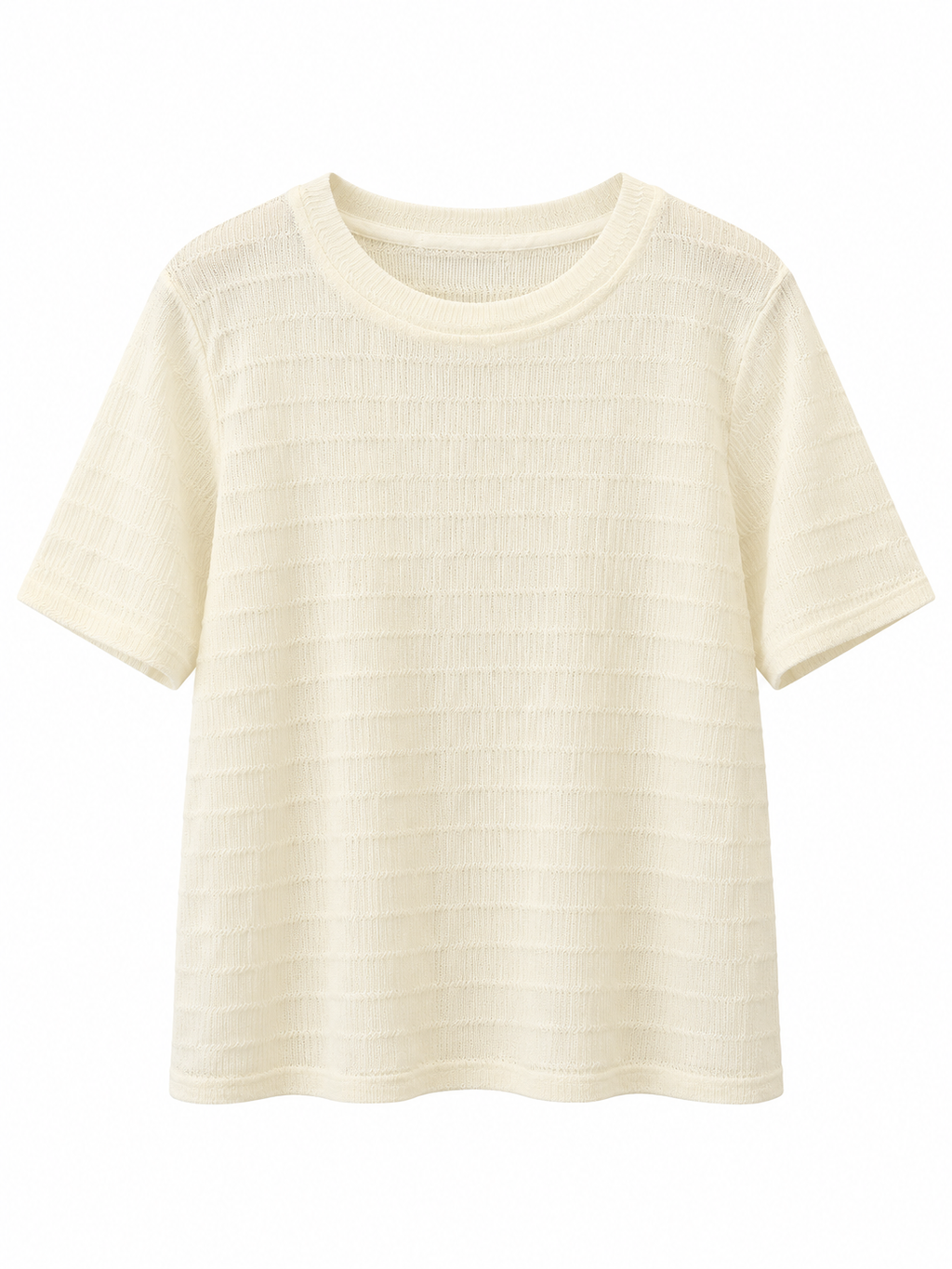 Textured Short-Sleeve Top