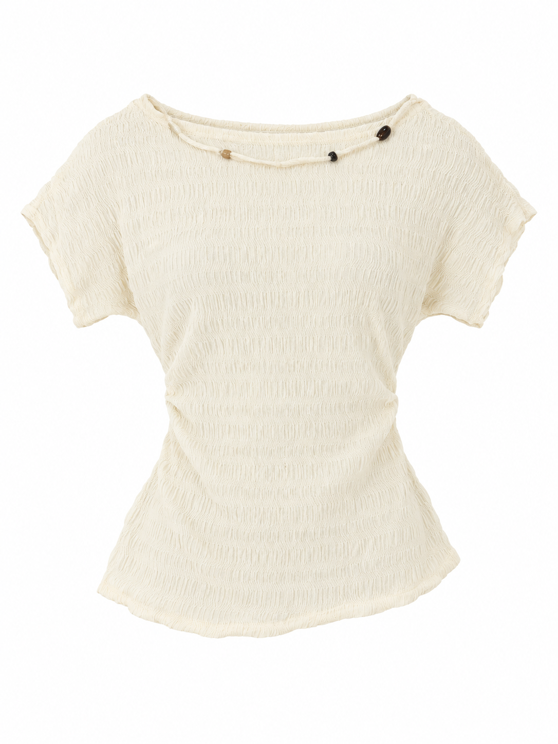 Beaded Neckline Knit Top