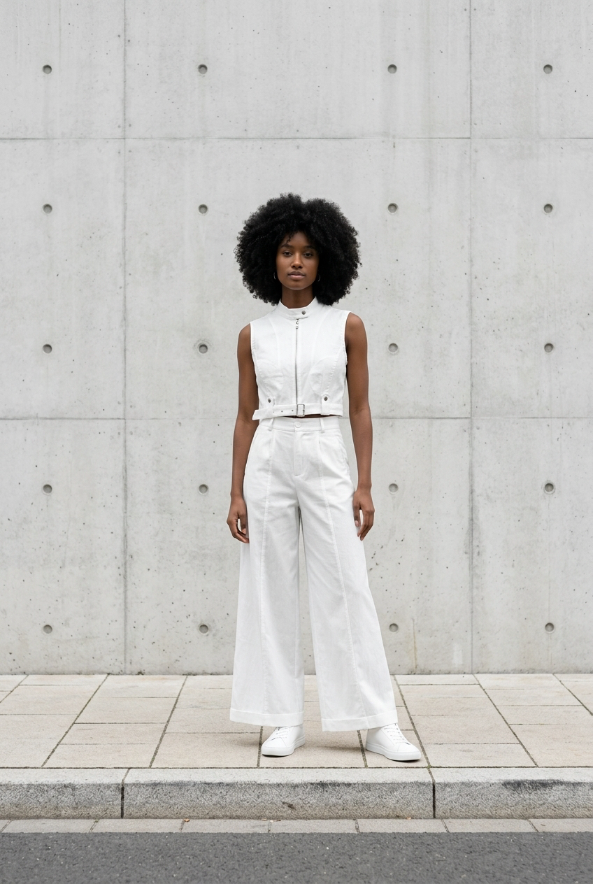 Belted Zip-Up Co-Ord Set