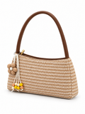 Natural Woven Shoulder Bag