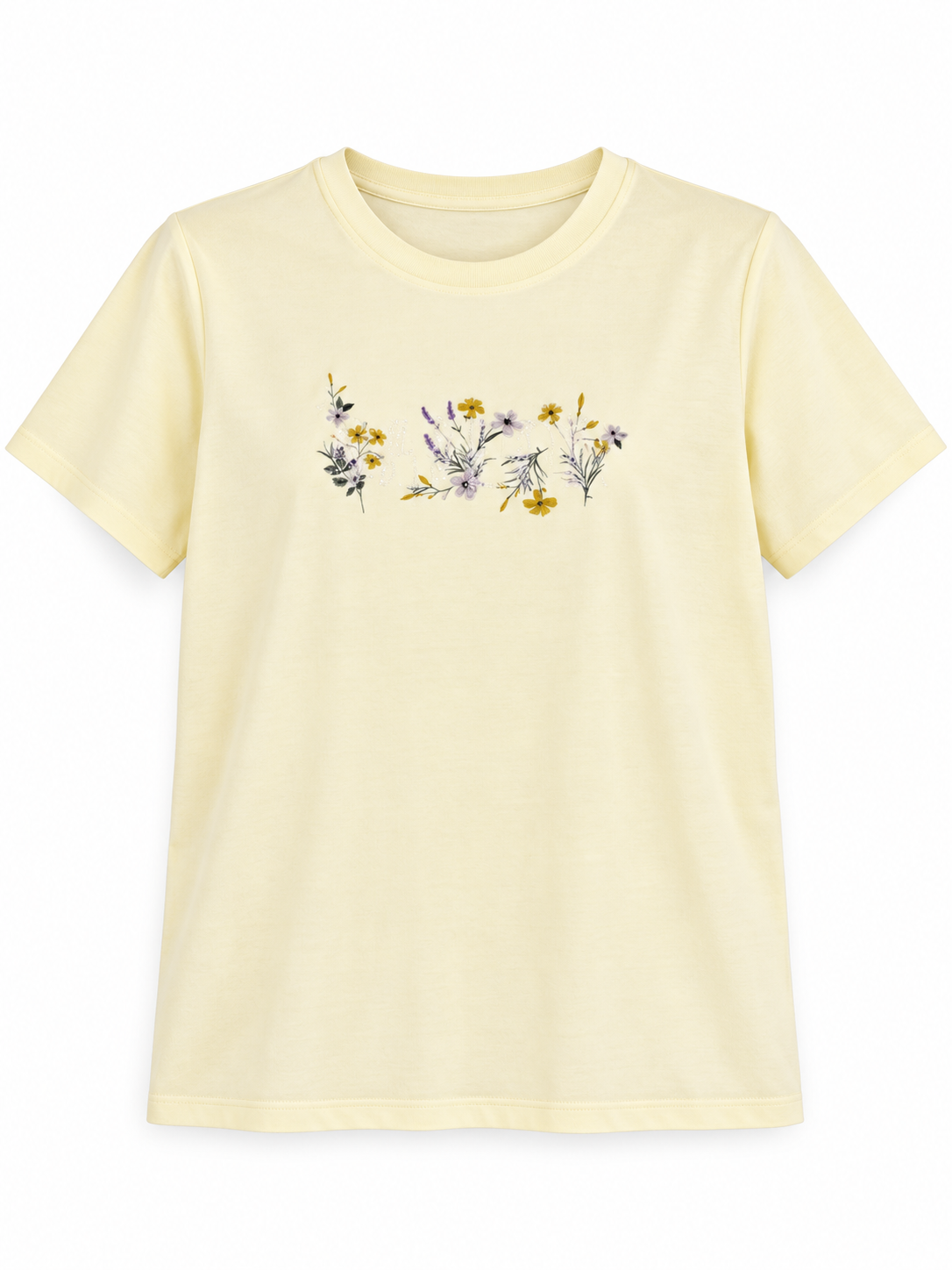 Flower Slogan T-Shirt