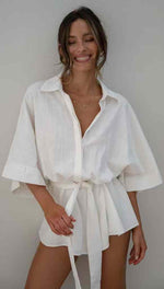 Load image into Gallery viewer, Linen Playsuit
