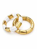 White & Gold Bracelet Duo