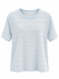 Textured Stripe Knit Top